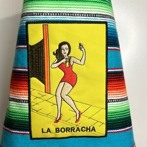 New! Apron Serape Lotería Borracha